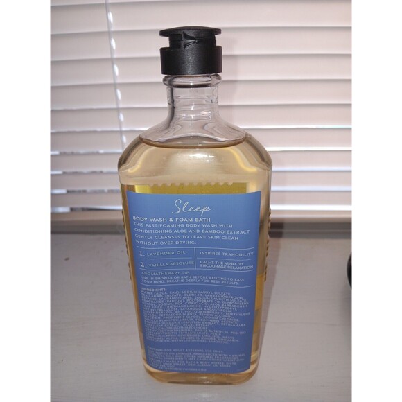 Bath & Body Works Aromatherapy Sleep Lavender Vanilla Body Wash Foam Bath 10 oz - Picture 7 of 8